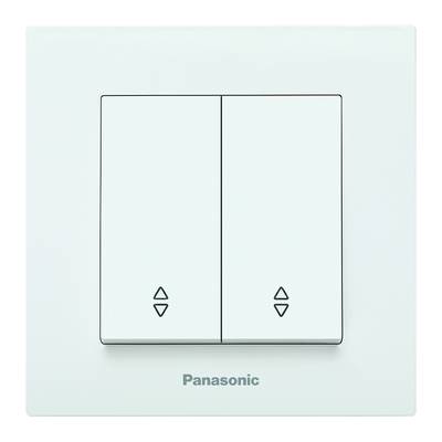 Електрически Ключове PANASONIC | Ключ двоен девиаторен KARRE-PLUS-D-2-WHpytqweqwe