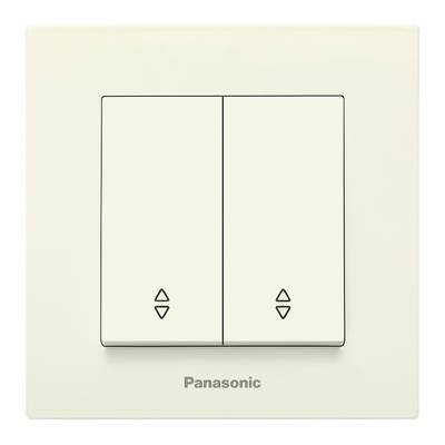 Електрически Ключове PANASONIC | Ключ двоен девиаторен KARRE-PLUS-D-2-BG