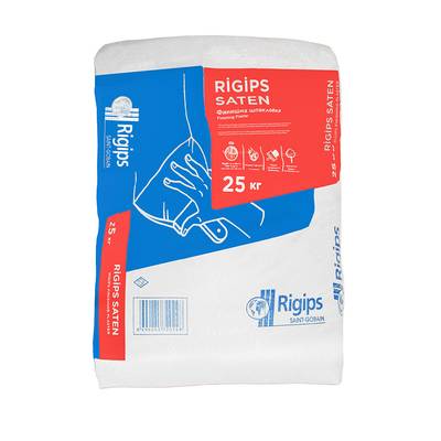 Шпакловъчни Смеси RIGIPS | Шпакловка за гипсокартон SATEN-25pytqweqwe